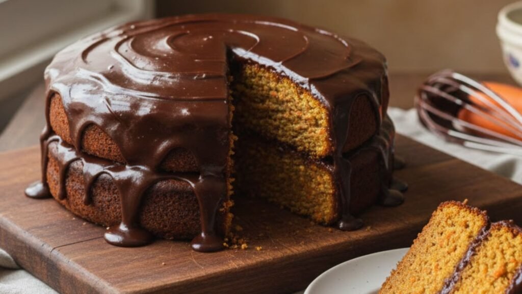 Bolo de cenoura simples com cobertura fácil O bolo de cenoura simples com cobertura fácil é um dos bolos mais amados da cozinha brasileira. Clássico, fofinho e com aquela cobertura de chocolate que derrete na boca, ele é perfeito para o café da manhã, lanche da tarde ou para servir em qualquer ocasião especial sem complicação. Essa receita é prática, feita no liquidificador e leva ingredientes simples, resultando em um bolo macio, com cor vibrante e sabor equilibrado. Por que o bolo de cenoura é tão popular? O bolo de cenoura faz sucesso porque une simplicidade e sabor. A cenoura deixa a massa úmida, macia e naturalmente doce, enquanto a cobertura de chocolate traz o contraste perfeito. Além disso, é uma receita difícil de errar quando feita corretamente, ideal até para quem está começando na cozinha. Ingredientes do bolo de cenoura simples Ingredientes organizados de forma visual para facilitar o preparo: 🥕 3 cenouras médias descascadas e picadas 🥚 4 ovos 🛢️ 1 xícara de óleo 🍚 2 xícaras de açúcar 🌾 2 e 1/2 xícaras de farinha de trigo 🥄 1 colher (sopa) de fermento em pó Esses ingredientes rendem um bolo médio, ideal para forma retangular ou redonda. Como preparar o bolo de cenoura simples No liquidificador, coloque as cenouras picadas, os ovos e o óleo. Bata bem até formar um creme liso e homogêneo. Esse passo é fundamental para evitar pedaços de cenoura na massa. Em uma tigela, despeje a mistura batida e acrescente o açúcar, misturando bem. Aos poucos, adicione a farinha de trigo, mexendo delicadamente até a massa ficar uniforme. Por último, incorpore o fermento em pó, misturando suavemente. Despeje a massa em uma forma untada e enfarinhada. Leve ao forno preaquecido a 180 °C e asse por aproximadamente 35 a 45 minutos. Faça o teste do palito para verificar o ponto. Dicas para o bolo de cenoura ficar fofinho Alguns cuidados fazem toda a diferença no resultado: Bata bem a cenoura no liquidificador Não bata a farinha junto com a cenoura Misture o fermento delicadamente Não abra o forno antes de 30 minutos Seguindo essas dicas, o bolo cresce bem e fica macio por dentro. Cobertura fácil de chocolate para bolo de cenoura Essa cobertura é rápida, brilhante e não endurece demais. Ingredientes da cobertura: 🍫 4 colheres (sopa) de chocolate em pó 🍚 4 colheres (sopa) de açúcar 🧈 1 colher (sopa) de manteiga 🥛 4 colheres (sopa) de leite Em uma panela, coloque todos os ingredientes e leve ao fogo baixo, mexendo sempre até levantar fervura leve e formar uma calda homogênea. Despeje sobre o bolo ainda quente para espalhar melhor. Variações simples do bolo de cenoura Você pode adaptar essa receita facilmente: Cobertura de brigadeiro mole Cobertura de chocolate meio amargo Bolo de cenoura sem cobertura, ideal para o café Bolo de cenoura com cobertura de ganache Como armazenar o bolo de cenoura Depois de frio, o bolo pode ser armazenado em recipiente fechado por até 3 dias fora da geladeira ou até 5 dias refrigerado. Também pode ser congelado em fatias por até 2 meses. Considerações finais Bolo de cenoura simples com cobertura fácil