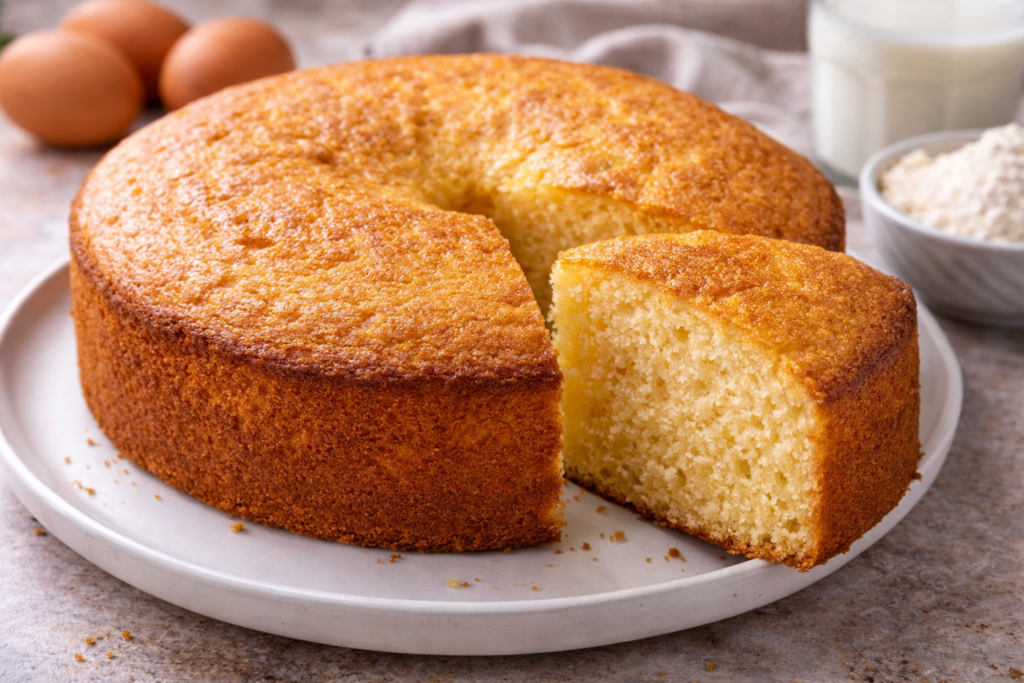 Como fazer bolo simples que não sola