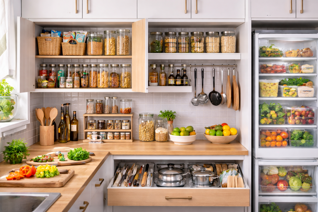 Como organizar a cozinha para ganhar tempo