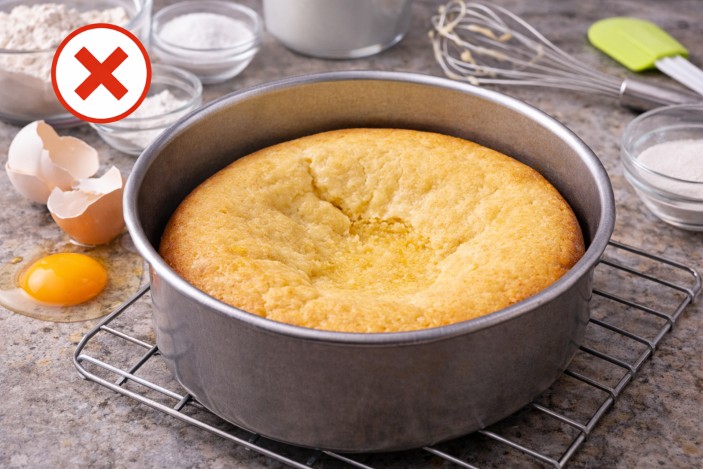 Erros comuns ao fazer bolo simples