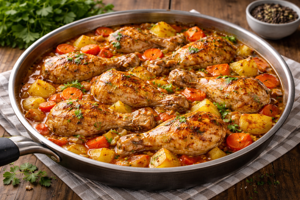 Frango ensopado simples e econômico